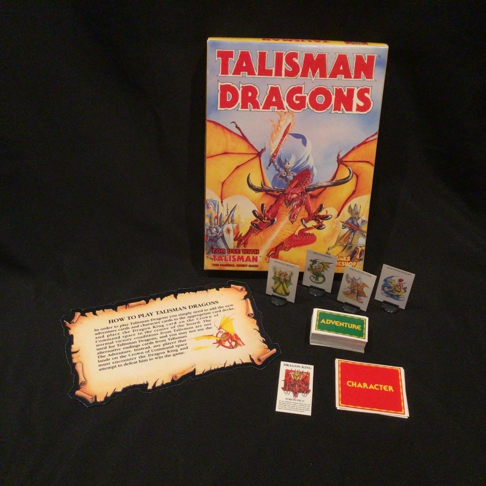 Rare BOXED Talisman 2nd Edition Game DRAGONS Expansion - 100% Complete & EXC! - Image 3 of 4