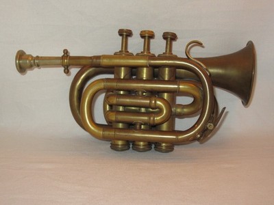 BESSONS & CO. LONDON TROMPETE BRASS CORNET H.75983 MESSING KORNET INSTRUMENT ALT