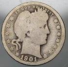 1901 O Barber Quarter - Good Details !!