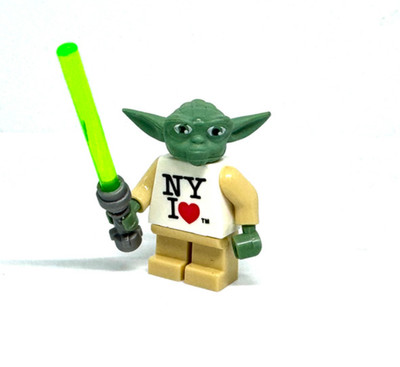 Yoda - Custom minifigure - NY I   (I Love New York) - star wars jedi lego