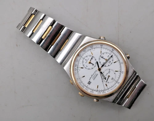 Gent's Vintage SEIKO QUARTZ Chronograph Wristwatch 7T32-7A2A - Spares or Repairs
