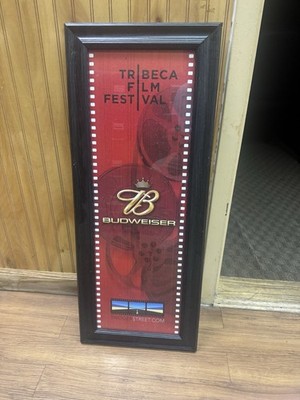 Budweiser Tribeca Film Festival Framed Sign Breweriana Collectible Decor