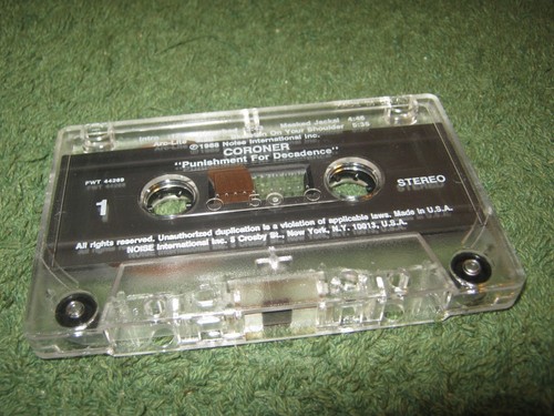 Coroner - Punishment For Decadence (cassette) - Picture 8 of 9