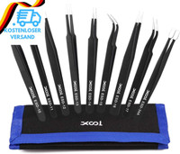Xool Pinzetten Set, 9-Teilig PräZisions-Pinzette, Antistatische Esd-Sicherheit E