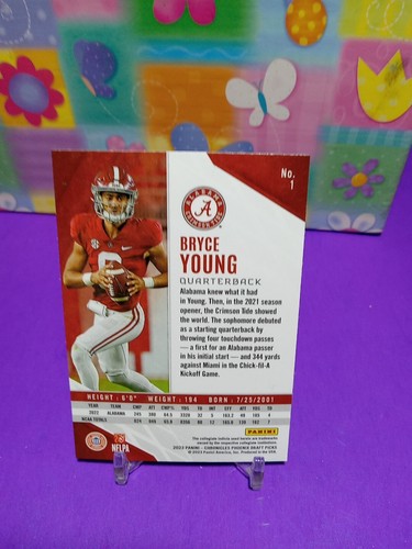 2023 Chronicles Draft Bryce Young Phoenix RC grün parallel Panther #1 - Bild 2 von 2