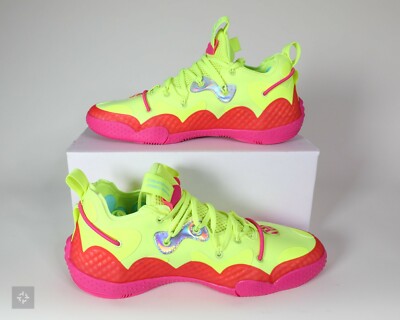 Adidas Harden Vol. 6 SAMPLE Neon Red Pink Athletic Shoes Men's