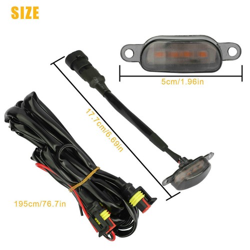 Front Grille LED Light Raptor Grill Trim Cover For Jeep Gladiator 2020-2021 4Pcs - Bild 4 von 5