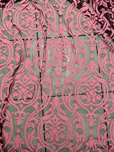 New Burnout Velvet Sofia Design 2-way Stretch 58/60” Sold By The YD. - Picture 7 of 12