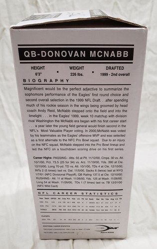 Donovan McNabb Bobblehead NEU versiegelte Box 2001 McDonalds Eagles Away Trikot NFL - Bild 4 von 4