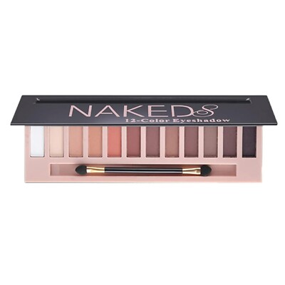 ''12 Colors Makeup Smoky Eyeshadow Palette Natural Nude Matte Shimmer Glitter Pig