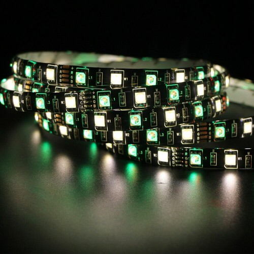 LED Strip Light 5050 Black PCB DC 12V Flexible 60LED/m 1m 5m RGB Background lamp - Picture 29 of 43
