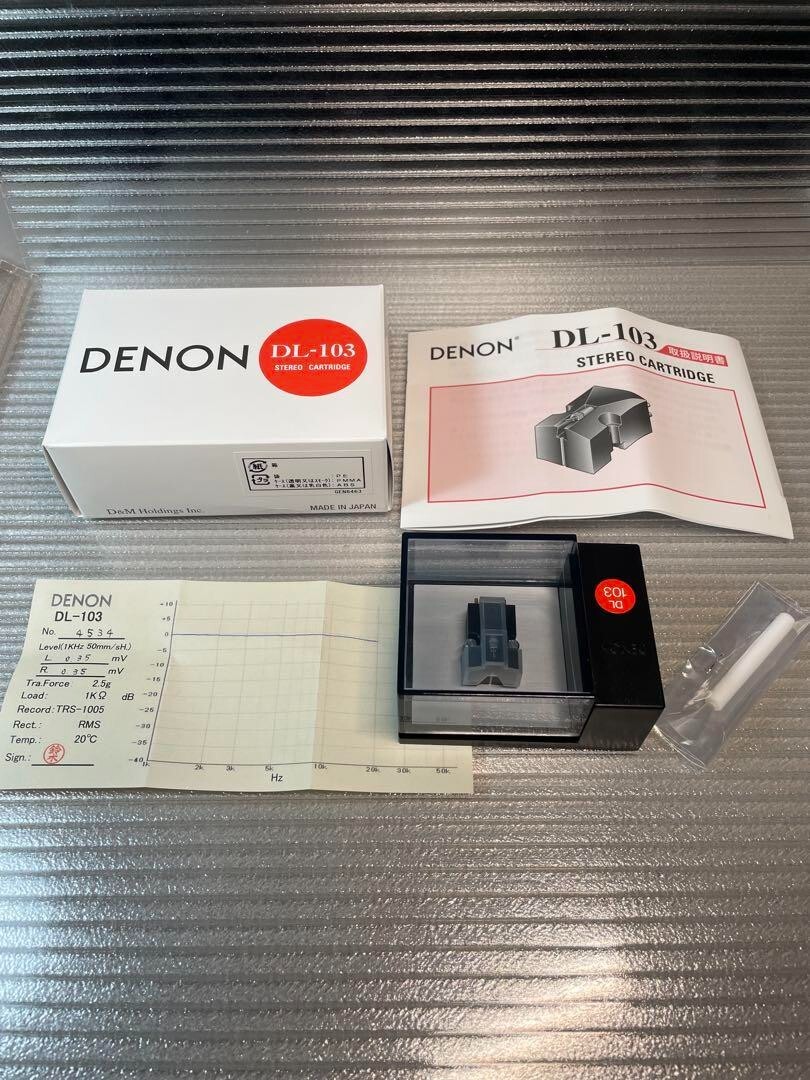 Denon DL-103 MC Cartridge Broadcast Spec Gold Connectors