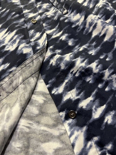 Vince Camuto Size XS Short Sleeve Tie Dye Shirt Dress Button Up Adjustable Waist - Bild 12 von 14