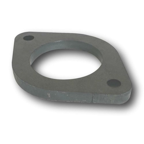 EXHAUST FLANGE PLATE 2 1/2" 2 BOLT MILD STEEL 105bc - Picture 2 of 3