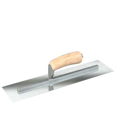 Bon Razor Edelstahl Finishing Handtuch - quadratisches Ende - Kamelrücken Holzgriff