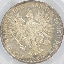 Thaler 1868 Year German States Coins (Pre - 1871) for sale | eBay