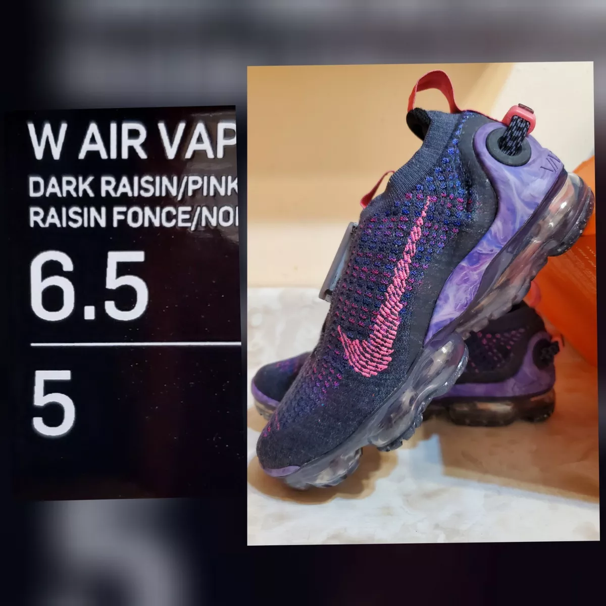 Nike Air VaporMax 2020 FK Fly Knit Pink Purple Black CV8821 502