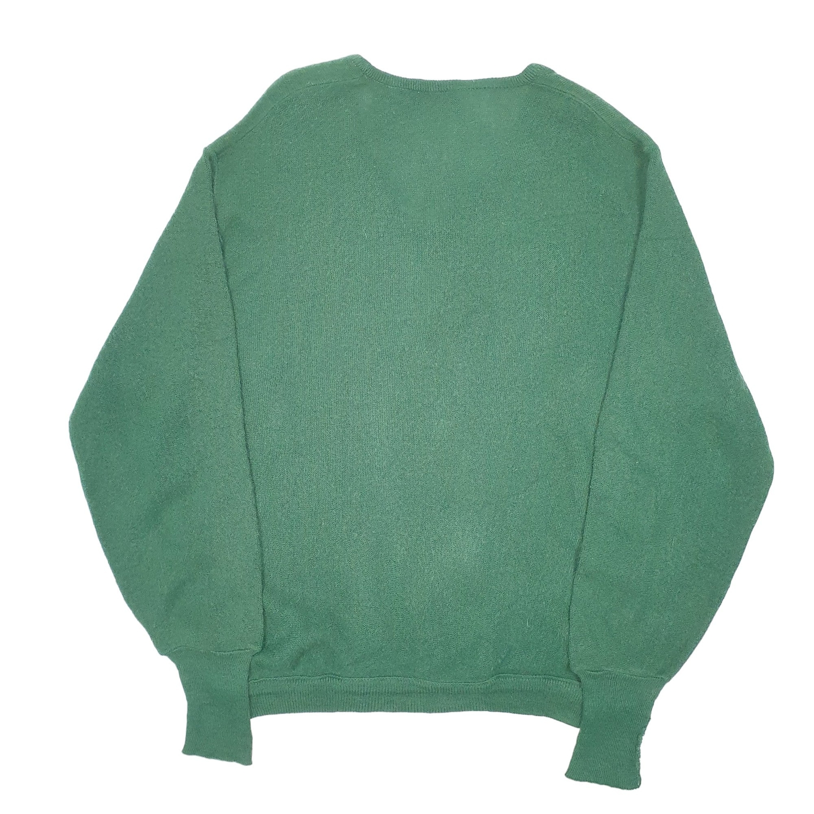 IZOD V Neck Of London Vintage Knit Made In USA Jumper Sweatshirt Mens L image 3