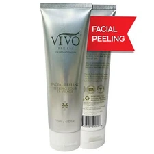 Vivo Per Lei Facial Peeling Gel Tube – Exfoliating Face Scrub - 4.05 Fl. Oz