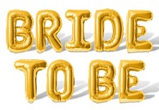 BRIDE TO BE Letter Balloon Banner - Engagement Party Bachelorette Decorations