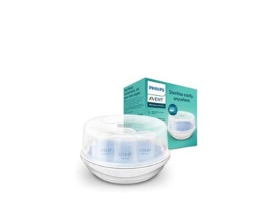 Philips Avent Mikrowelle Dampf Sterilisator für Baby Flaschen Schnuller Becher