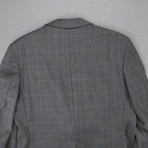 CHAPS Ralph Lauren Blazer 42R Gray Plaid 100% Wool Lined Suit Jacket Sport Coat - Picture 6 of 24