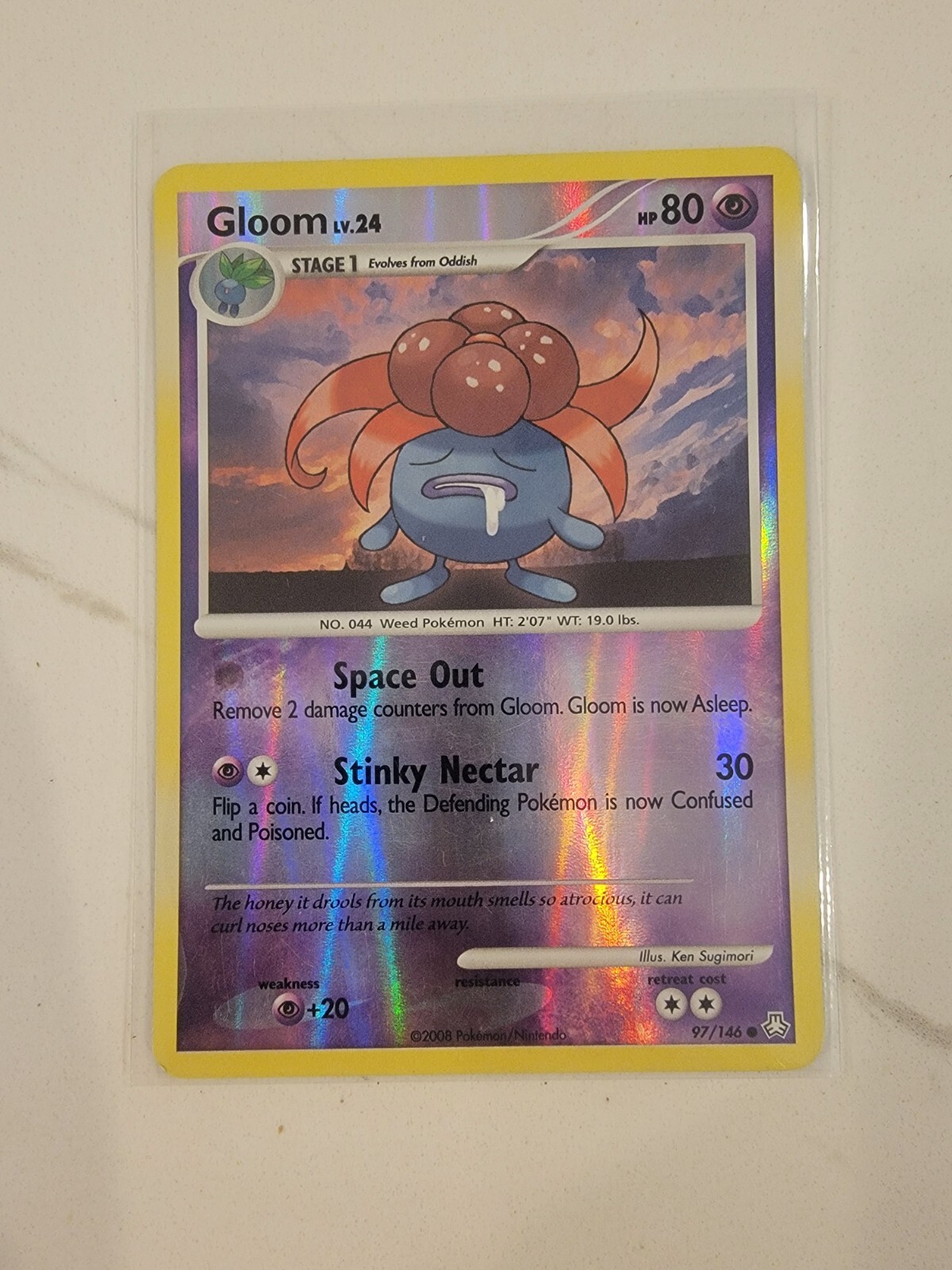 Pokémon TCG card Gloom Legends Awakened 97/146 Reverse Holo - LP/NM
