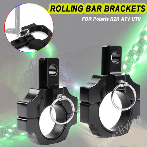 2PCS Rear LED Flag Whip Light Antenna Mount Brackets for UTV Can Am Maverick X3 - Picture 1 of 9