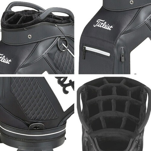 TITLEIST Golf Cart Bag Premium 10 type 47in 4kg 2023 TB20CT1 Black White New - Picture 5 of 7