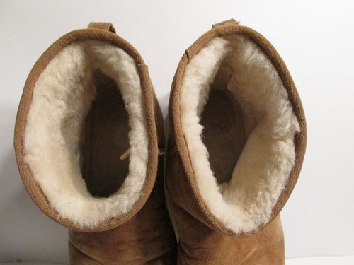 RARO DAMAS CASTAÑO CLARO MARRÓN UGGS AUSTRALIA BOTAS ZAPATOS TALLA US 13 UK 12 UGG - Imagen 8 de 11