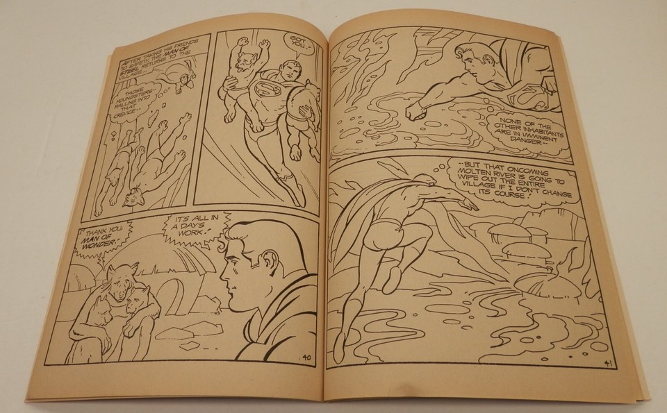 Vintage SUPERMAN Coloring Book Whitman World Without Water 13981 C