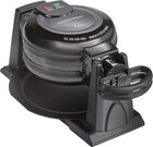 Flip Belgian Waffle Maker Commercial Double Waring Iron Kitchen Non-Stick Grids