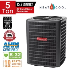 5 Ton 15.2 SEER2 R-32 Goodman Central Air Conditioner Condenser - GLXS4BA6010
