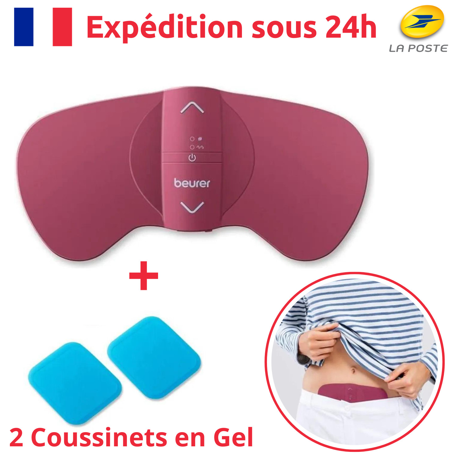 Relaxation menstruelle TENS et fonction chaleur pour soulagement des douleurs