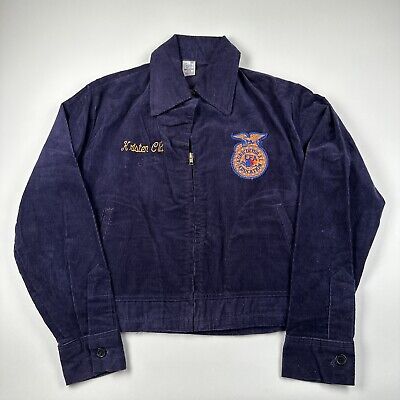 FFA Jacket Florida Bartow Sr. Men's Small Blue Corduroy FFA Jacket Florida Bartow Sr. Men's Small Blue Corduroy