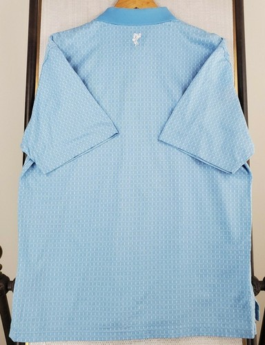 Vtg ASHWORTH x OAKMONT Large Mens Golf Polo Shirt Blue 100% Cotton 07 US Open - Picture 6 of 12
