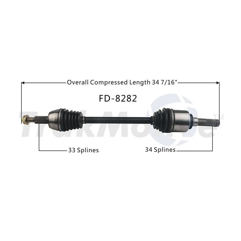 Комплект из 1 заднего правого вала оси CV SurTrack для Ford Expedition UU27 2003 2004 - Изображение 2 из 3