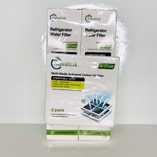 LT120F LT700P Refrigerator Water  Air Filter Replacement 2 Pack Set - Aqualink