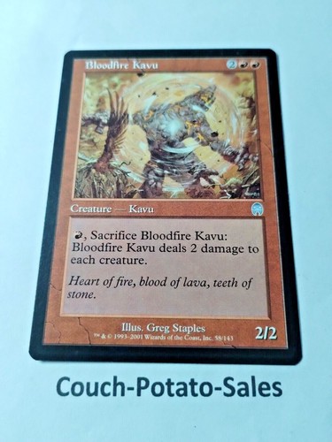 MTG Bloodfire Kavu Apocalypse 58/143 Regular Uncommon - Uncirculated - Picture 2 of 3