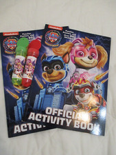 LOT PAW PatroL The Mighty Movie Official Activity Book Golden Books  2 BUBBLES