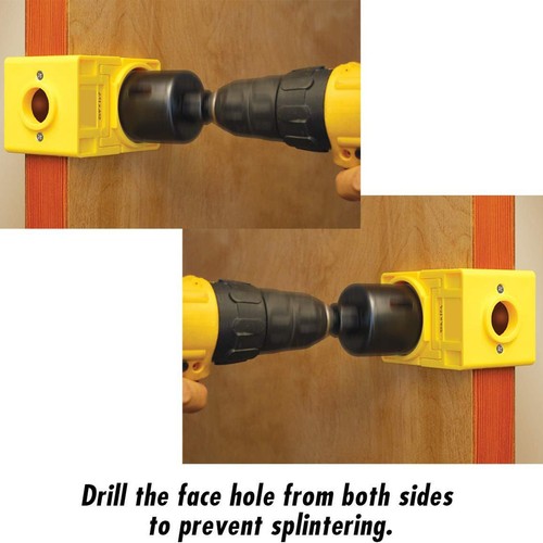 Door Lock Installation Kit Wood Metal Deadbolt Lockset Guide Hole Saw Drill NEW - Picture 4 of 11