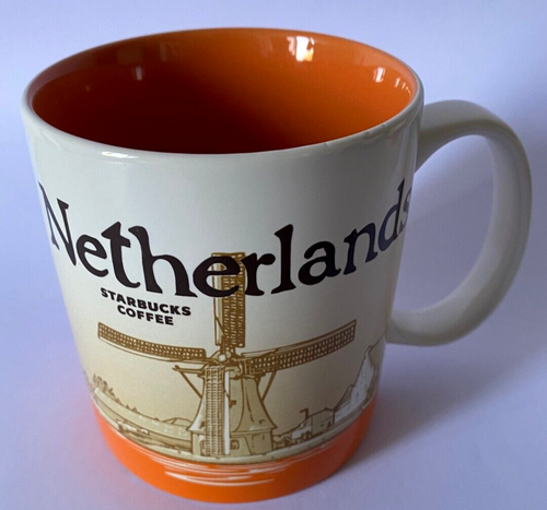 Starbucks Netherlands Coffee Mug 16 oz Global Icon City Mug 2013 - Discontinued
