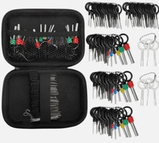 100pcs Pin Ejector Wire Kit Extractor Connector Puller Car Terminal Removal Tool
