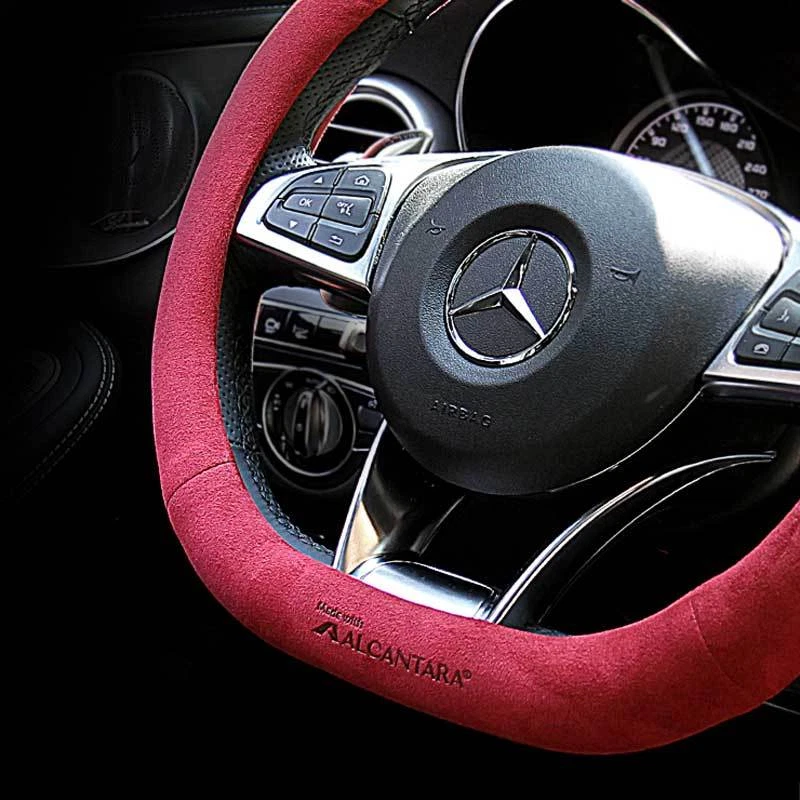 Fabric steering wheel cover deals