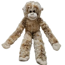 Dolgen Hanging Monkey Plush Brown Stuffed Animal Yellow Eyes 22" Soft Cuddly