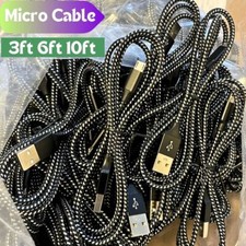 Lot Heavy Duty Micro USB Fast Charger Data Cable Cord For Samsung Android HTC LG