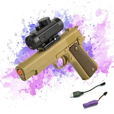 1911 Gel Blaster Electric Splatter Ball Toy Gun Rechargeable Tactical Auto Fire