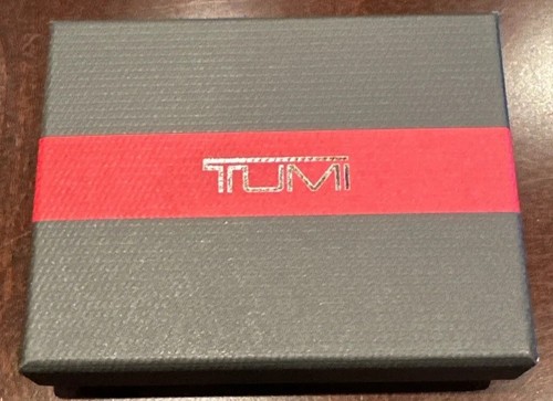 TUMI Empty Logo Cardboard Gift Box for Wallets or Card Holder 100% Authentic New - Picture 1 of 4