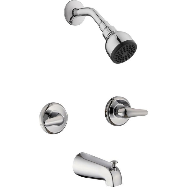 American Standard Stratton Chrome 1 Handle Tub And Shower Bathroom