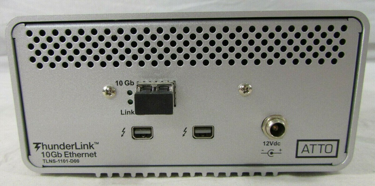 New ATTO Tech ThunderLink 10Gb Ethernet TLNS-1101-D00 Thunderbolt